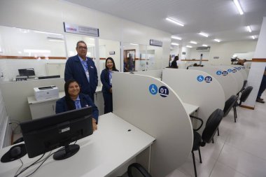 Gandu, Bahia, Brezilya - 4 Mayıs 2025 SAC hizmet noktası - Gandu kentindeki vatandaş hizmet merkezi.