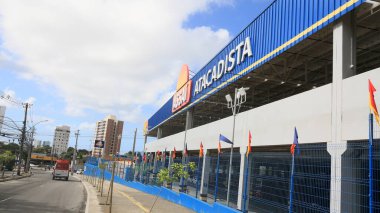 Salvador, Bahia, Brezilya: 22 Mayıs 2024: Salvador şehrinde Assai Atacadista cephesi.