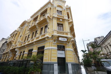 Salvador, Bahia, Brezilya - 25 Mayıs 2025: Tira Chapeu Sarayı, eski Salvador kasabasında tarihi bir bina.
