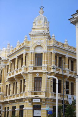 Salvador, Bahia, Brezilya - 25 Mayıs 2025: Tira Chapeu Sarayı, eski Salvador kasabasında tarihi bir bina.