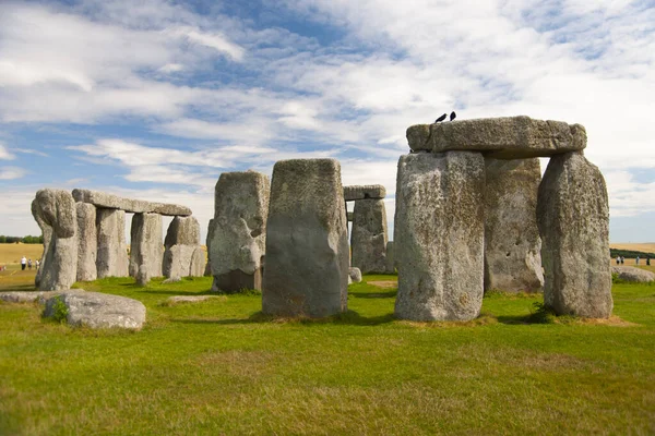 Repère Anglais Populaire Stonehenge Beau Temps Été — Photo
