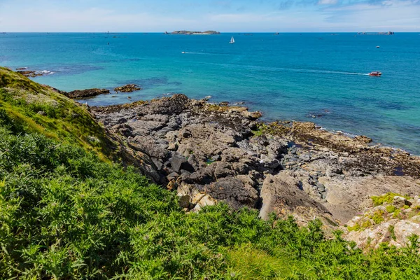Prachtig Uitzicht Vanaf Het Eiland Naar Zee Kleine Eilandjes Een — Stockfoto