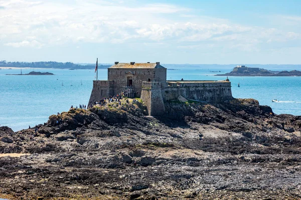 Petit Fort Zbudowany Saint Malo Francja — Zdjęcie stockowe