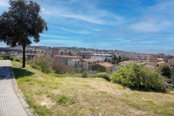 Cagliari, Sardinya, İtalya 'daki binaların manzarası