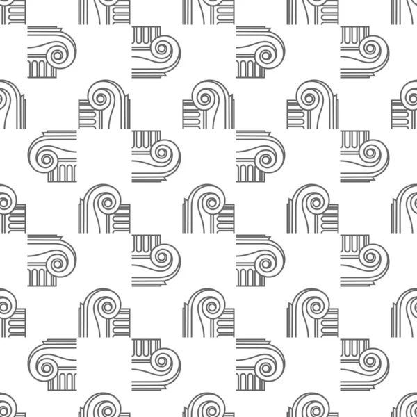 Simple Greek Columns Seamless Pattern — Image vectorielle