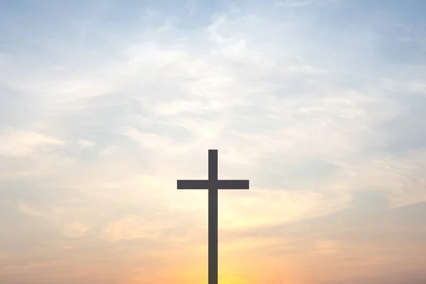 Хрест Тлі Неба — стокове фото