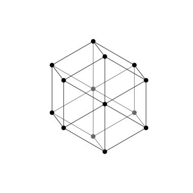 Kristaldeki atomların bireysel dizilimi, kristal yapı altıgen