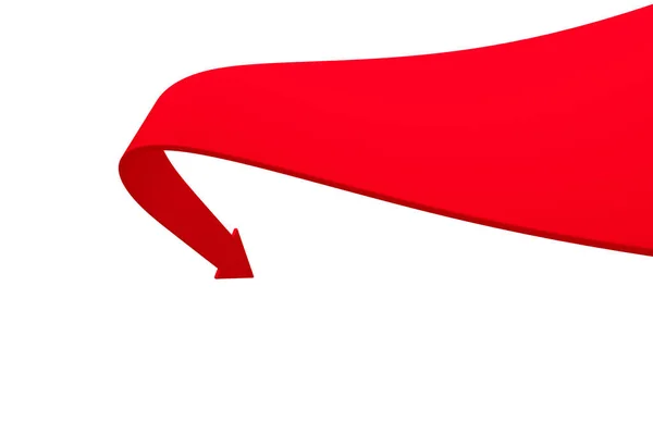 Red Arrows Isolated White Background Illustration — Stock Photo, Image