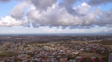 Güney Afrika 'daki yerleşim alanının hava görüntüsü