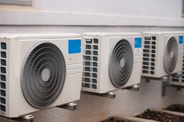 stock image Close up shot of air conditioner mounted on wall