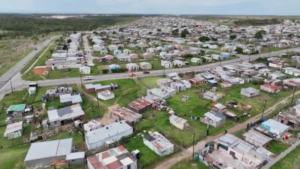 南アフリカ共和国の町の空中風景 — ストック動画