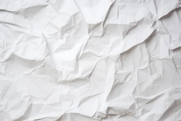 Buruşmuş Beyaz Kağıt Yakından Atılmış — Stok fotoğraf