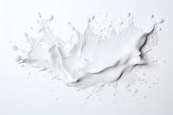 Close Shot White Paint Splash — Stock Photo, Image