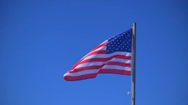 Amerika bayrağı direkte görüldü 