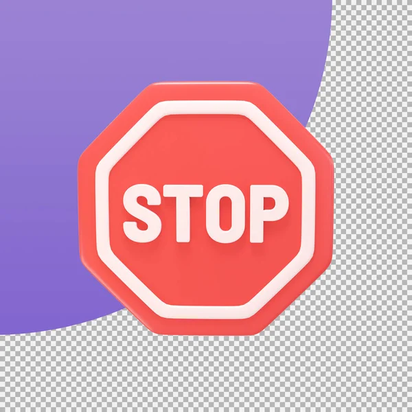 Señal Prohibición Icono Prevención Accidentes Tráfico Signo Ilustración Con Ruta — Foto de Stock