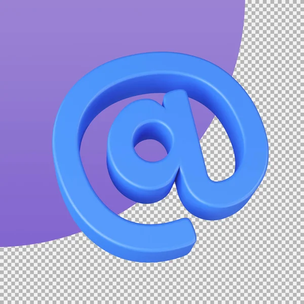 Mail Symbol Minimales Mail Adresssymbol Illustration Mit Clipping Pfad — Stockfoto