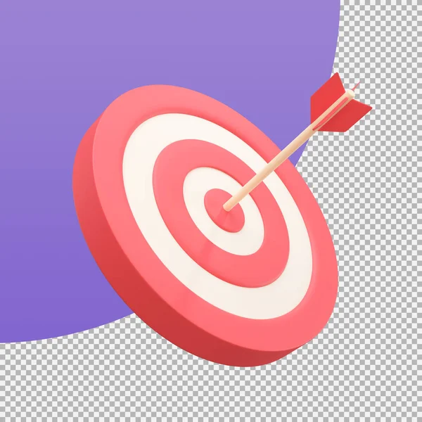 Arrows Shot Center Target Marketing Analysis Concept Business Goals Illustration — Stock Photo, Image