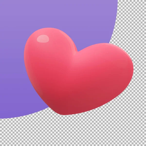 Shiny Heart Shaped Balloons Expression of love on Valentine\'s Day. 3d illustration with clipping path.