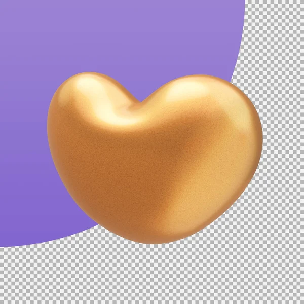Shiny Heart Shaped Balloons Expression of love on Valentine's Day. 3d illustration with clipping path.
