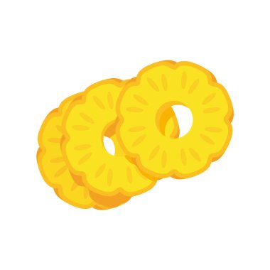 vektör ananas Yaz zamanı için tatlı meyve