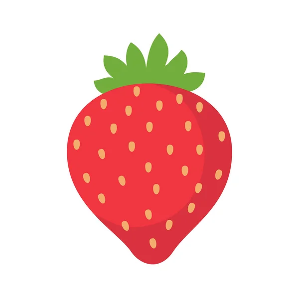 Erdbeer Vektor Süße Rote Früchte Halbiert Für Einen Erfrischenden Sommersaft — Stockvektor