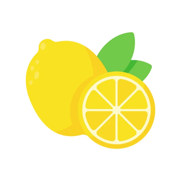 Citron Jaune Aigre Pour Cuisson Jus Citron — Image vectorielle