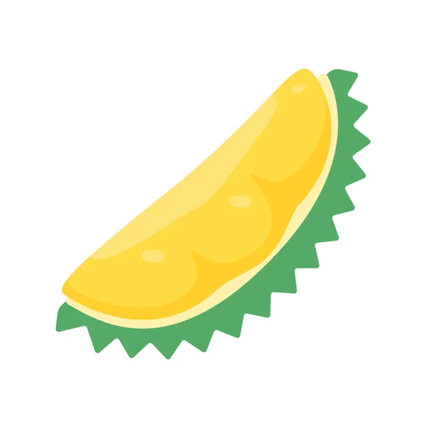 Durian Jaune Aux Épines Délicieux Fruits Tropicaux — Image vectorielle