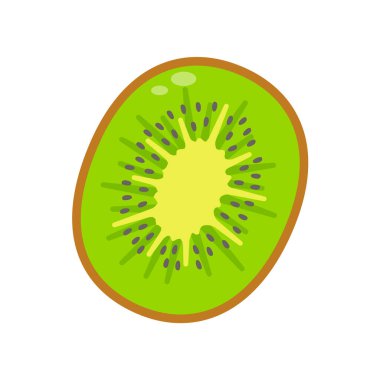 Yarım kivi meyvesi. Vejetaryenler için sağlıklı yemek.