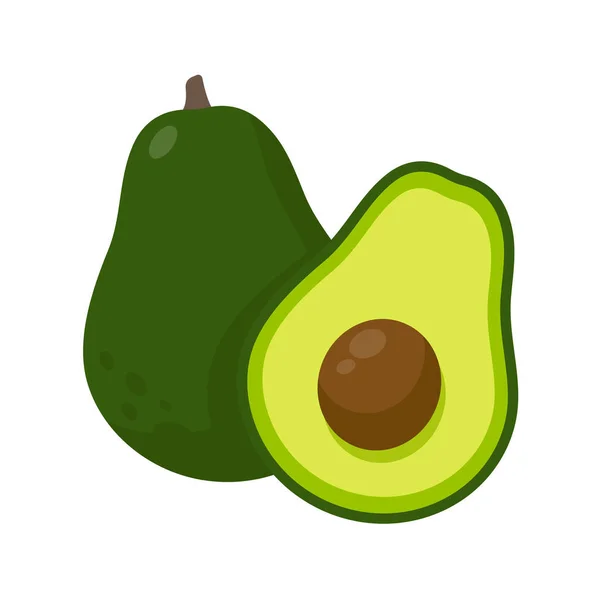 Avokado Vejetaryenler Için Sağlıklı Yiyeceklerin Yarısını Kesiyor — Stok Vektör