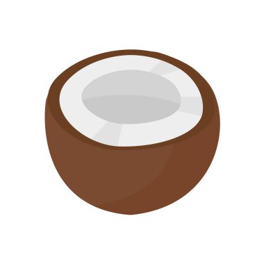 Yarım hindistan cevizi. Yazın ferahlamak için içilmesi popüler meyveler..