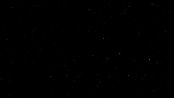 Фон Ночного Неба Мерцающими Звездами Освещающими Небо — стоковое видео
