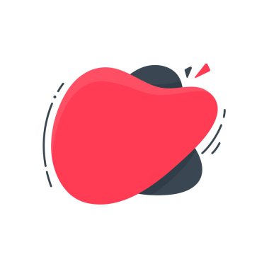 Sıvı mesaj kutusu. Konuşma baloncuğu. akıcı sıvı şekil