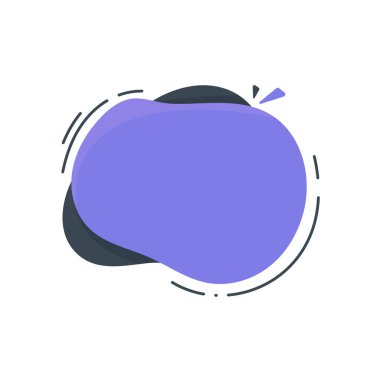 Sıvı mesaj kutusu. Konuşma baloncuğu. akıcı sıvı şekil