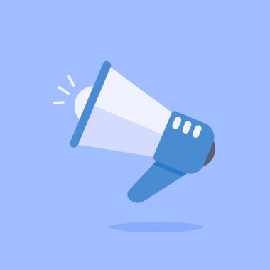 Megafon yayın konuşmacısı simgesi Ürün tanıtımlarını bildirmek için yüksek sesle ses çıkar.