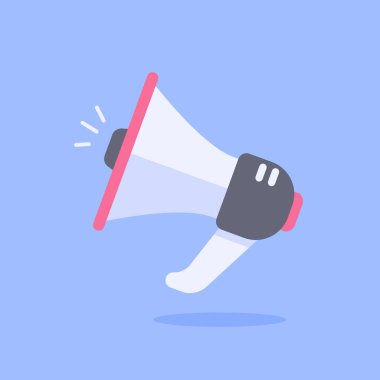 Megafon yayın konuşmacısı simgesi Ürün tanıtımlarını bildirmek için yüksek sesle ses çıkar.