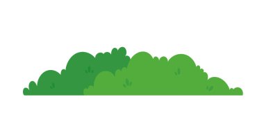 natural green grass bushes decorate environmental ecology cartoon scene