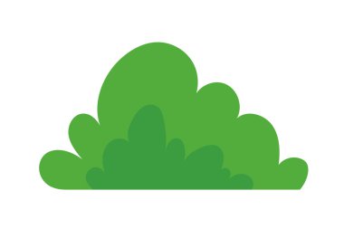 natural green grass bushes decorate environmental ecology cartoon scene