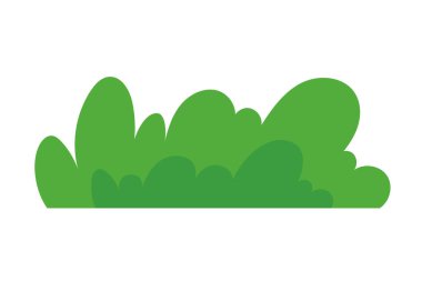 natural green grass bushes decorate environmental ecology cartoon scene