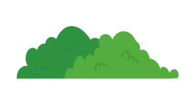 natural green grass bushes decorate environmental ecology cartoon scene