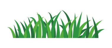 natural green grass bushes decorate environmental ecology cartoon scene