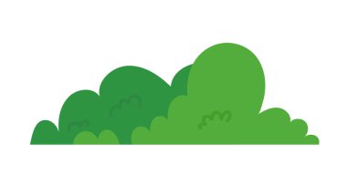 natural green grass bushes decorate environmental ecology cartoon scene