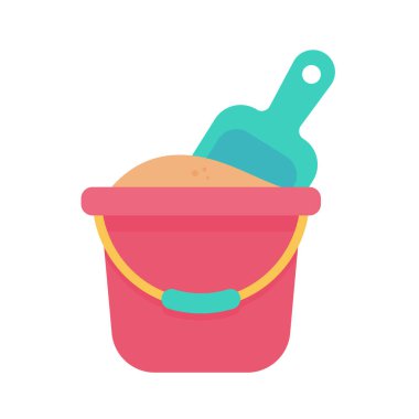 Sand buckets and scoops For children to play in building sand castles.