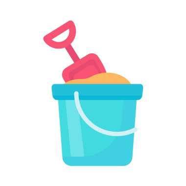 Sand buckets and scoops For children to play in building sand castles.