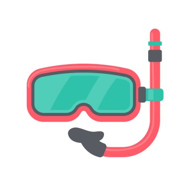 Diving mask. breathing apparatus for watching coral reefs under the sea