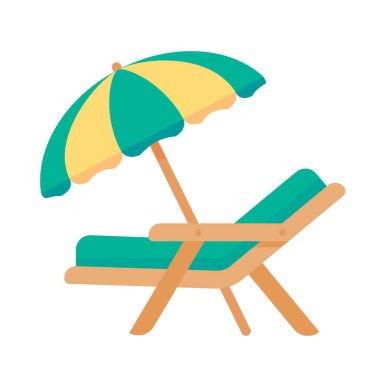colorful beach chairs For relaxing by the sea on vacation
