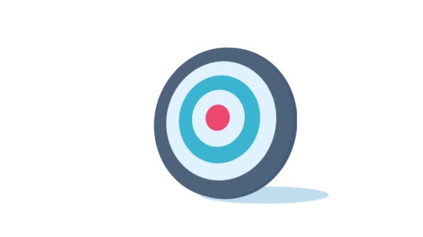 Arrow Hits Target Marketing Ideas Business Growth — Stock Video