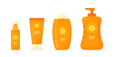 Sunscreen Lotion protects skin from the sun during summer.