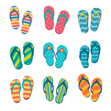 flip flop beach shoes Relaxing by the sea during the holidays