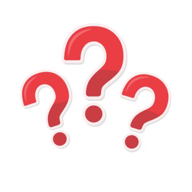 speech bubbles with question marks doubt concept problem solving