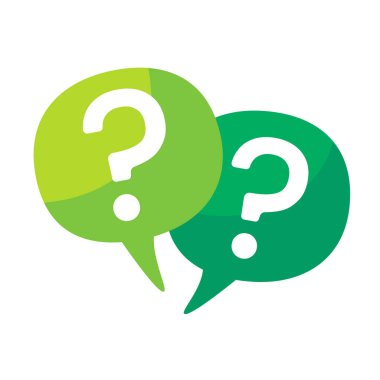 speech bubbles with question marks doubt concept problem solving